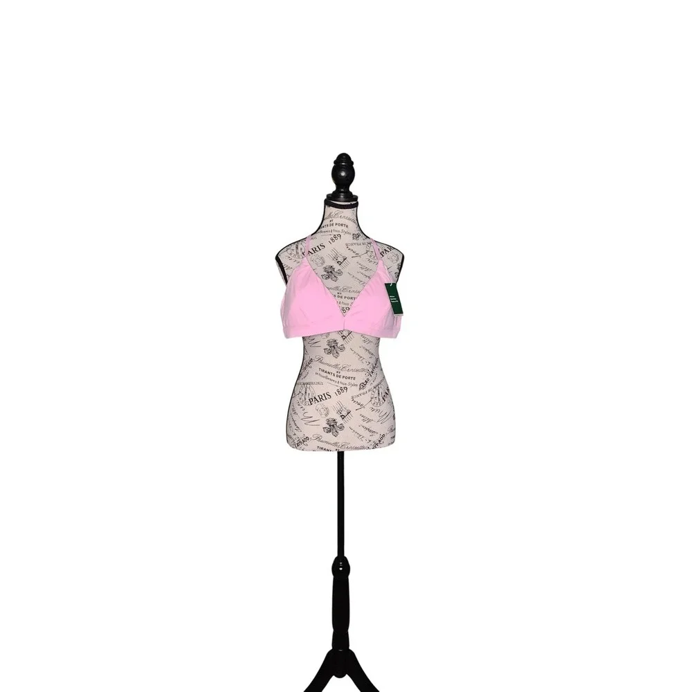 Halara‎ SoftlyZero Airy Pink Low Support Yoga Sports Bra Removable Straps XL NWT
